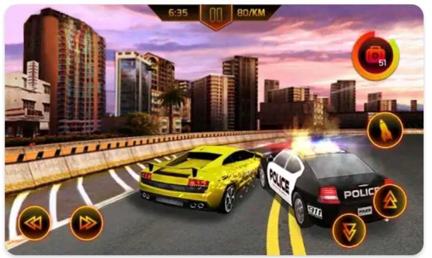 police car chase game
