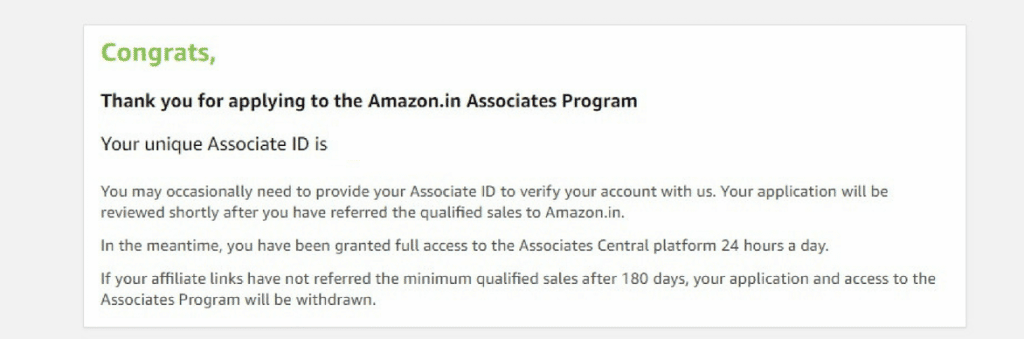 Amazon Affiliate Application
