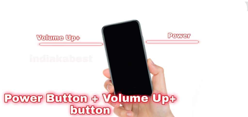 Press power and volume button