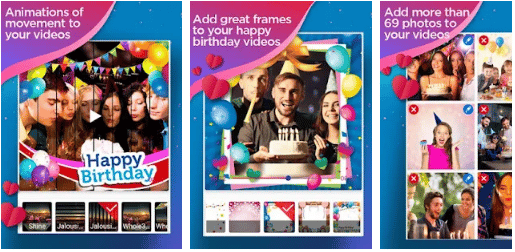 Birthday video maker app