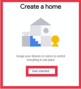 Google home interface