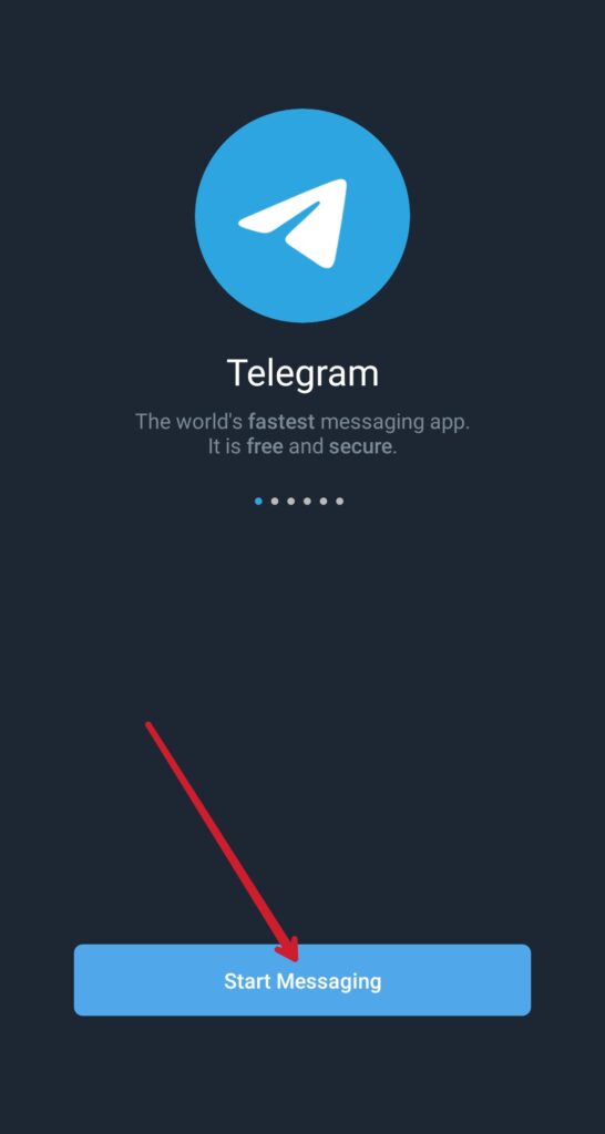Creating telegram account